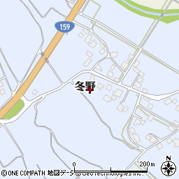 石川県羽咋郡宝達志水町冬野ト75周辺の地図