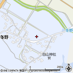 石川県羽咋郡宝達志水町冬野チ周辺の地図