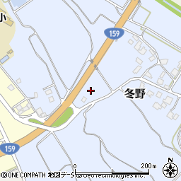 石川県羽咋郡宝達志水町冬野谷周辺の地図