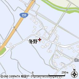 石川県羽咋郡宝達志水町冬野ト79周辺の地図