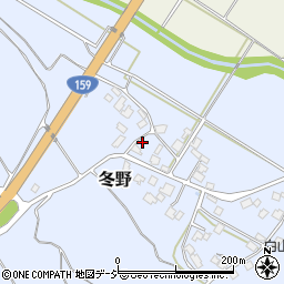 石川県羽咋郡宝達志水町冬野ト69周辺の地図