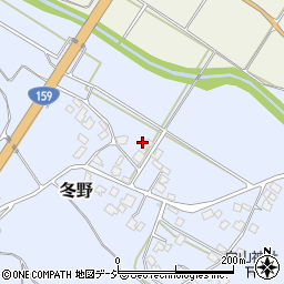 石川県羽咋郡宝達志水町冬野前周辺の地図