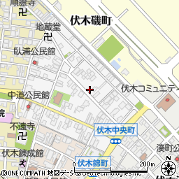 富山県高岡市伏木中央町周辺の地図