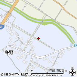 石川県羽咋郡宝達志水町冬野周辺の地図