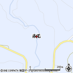 富山県氷見市赤毛周辺の地図