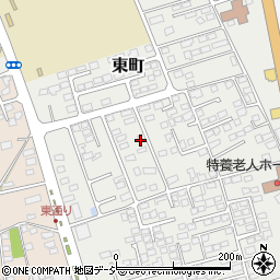 栃木県矢板市東町周辺の地図