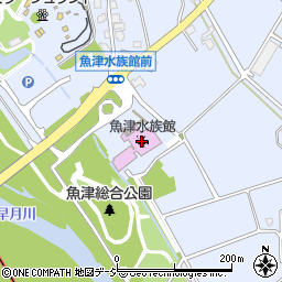魚津水族館周辺の地図