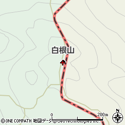 白根山周辺の地図