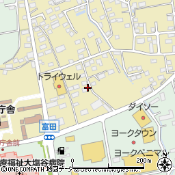 栃木県矢板市鹿島町周辺の地図