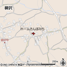 長野県中野市柳沢周辺の地図