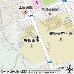 矢板東高校前周辺の地図