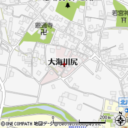 石川県羽咋郡宝達志水町大海川尻い周辺の地図