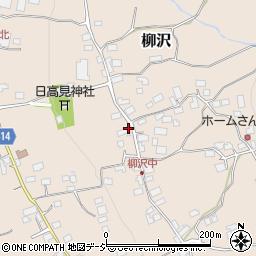 長野県中野市柳沢639周辺の地図