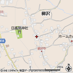 長野県中野市柳沢1066周辺の地図