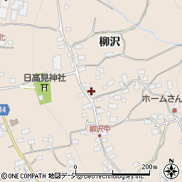 長野県中野市柳沢1176周辺の地図