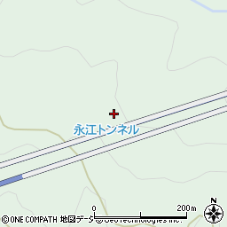 永江トンネル周辺の地図