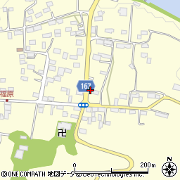 栃木県大田原市福原168周辺の地図