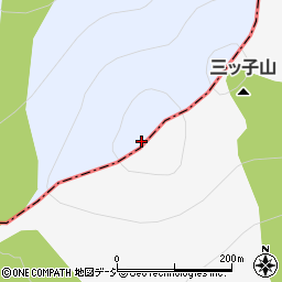三ッ子山周辺の地図