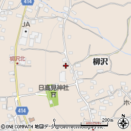 長野県中野市柳沢1108周辺の地図