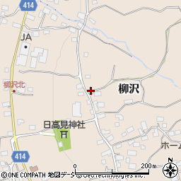 長野県中野市柳沢1167周辺の地図