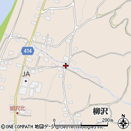 長野県中野市柳沢1155周辺の地図