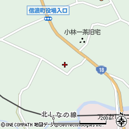 長野県信濃町（上水内郡）柏原（新町）周辺の地図