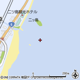二ッ島周辺の地図