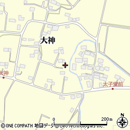 栃木県大田原市大神256周辺の地図