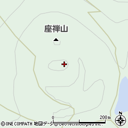 座禅山周辺の地図