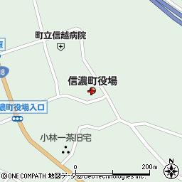 信濃町役場　建設水道課・国土調査係周辺の地図