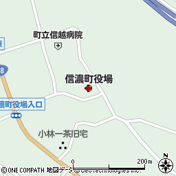 信濃町　役場議会事務局周辺の地図