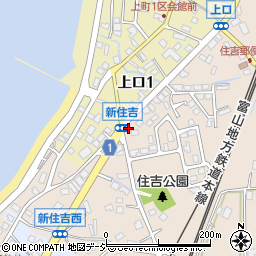 富山県魚津市新住吉町周辺の地図