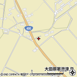 栃木県大田原市蛭畑1266周辺の地図