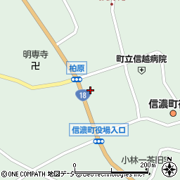 信濃町郵便局周辺の地図