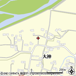 栃木県大田原市大神283周辺の地図