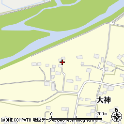 栃木県大田原市大神317周辺の地図