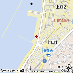 富山県魚津市上口周辺の地図