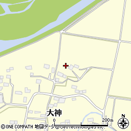 栃木県大田原市大神854周辺の地図