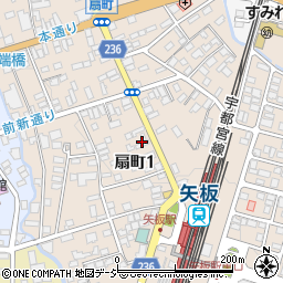 矢板停車場線周辺の地図