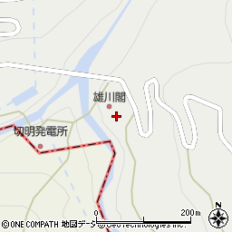 秋山郷温泉保養センター湯元雄川閣周辺の地図