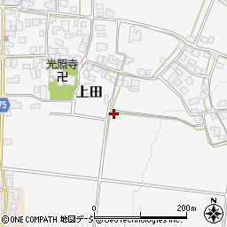 石川県羽咋郡宝達志水町上田周辺の地図