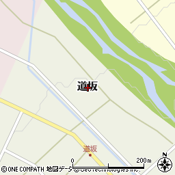 富山県魚津市道坂周辺の地図