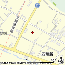 富山県魚津市石垣新周辺の地図