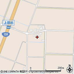 石川県羽咋郡宝達志水町上田出チ周辺の地図