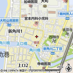 富山県魚津市新角川周辺の地図