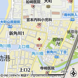 富山県魚津市新角川周辺の地図
