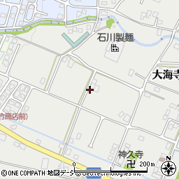 富山県魚津市大海寺野周辺の地図