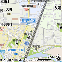 ファミリーマート魚津新角川店周辺の地図