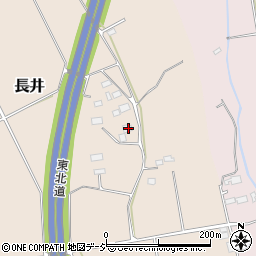 栃木県矢板市長井102周辺の地図