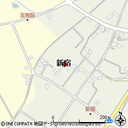 栃木県大田原市新宿周辺の地図